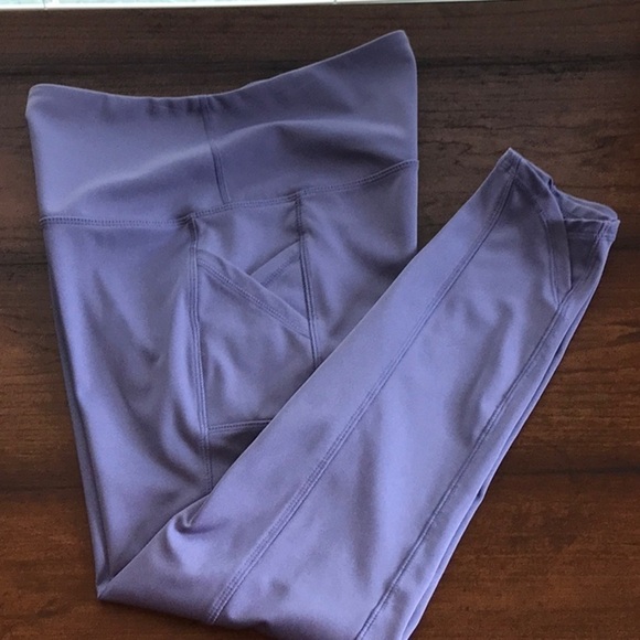 LEGEND Women's Medium Dark Lavender Workout Yoga Leggings Ankle Length Athletic - Picture 5 of 5